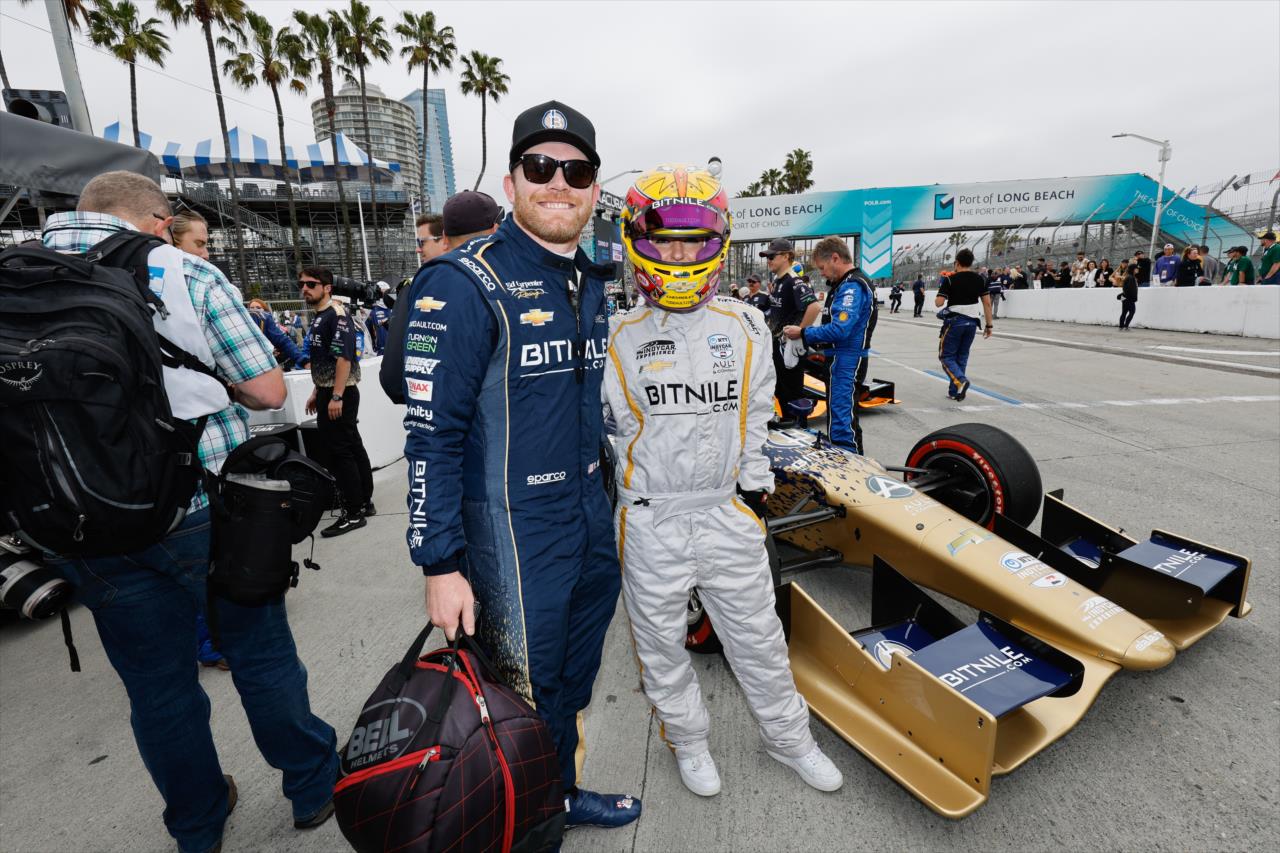 Conor Daly with Amymarie Gaertner - Acura Grand Prix of Long Beach - By: Joe Skibinski -- Photo by: Joe Skibinski