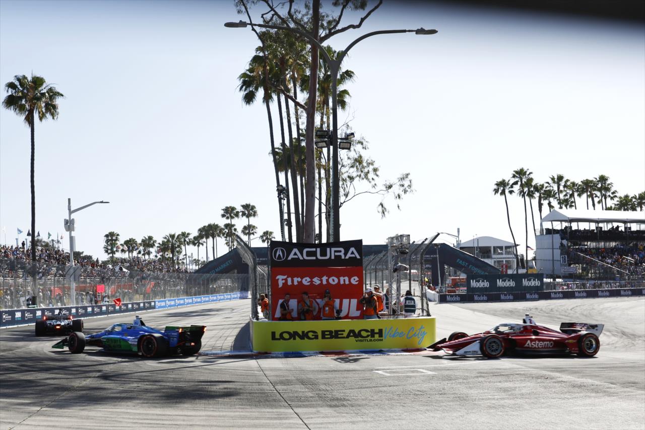 Felix Rosenqvist and Josef Newgarden - Acura Grand Prix of Long Beach - By: Chris Jones -- Photo by: Chris Jones