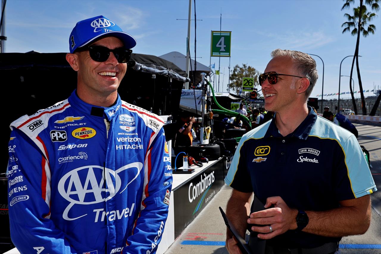 Scott McLaughlin and Ed Carpenter - Acura Grand Prix of Long Beach - By: Paul Hurley -- Photo by: Paul Hurley