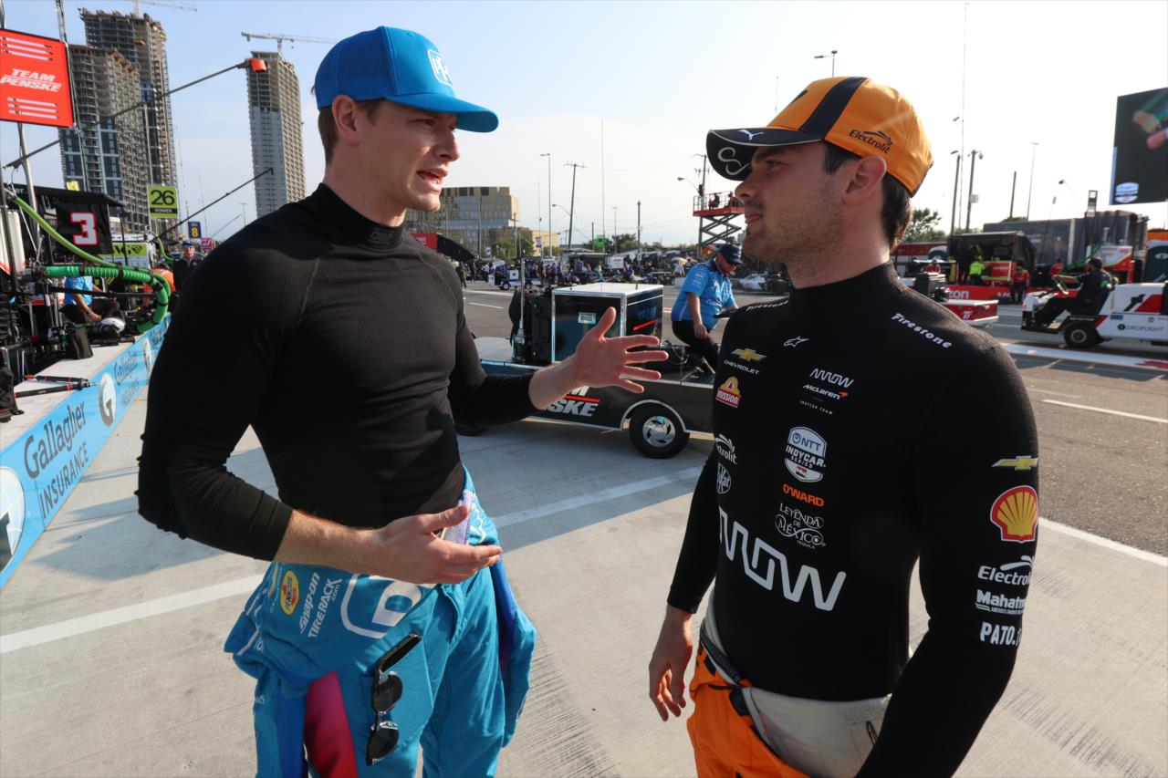 Josef Newgarden and Pato O'Ward - Ontario Honda Dealers Indy at Markham - By: Joe Skibinski -- Photo by: Joe Skibinski