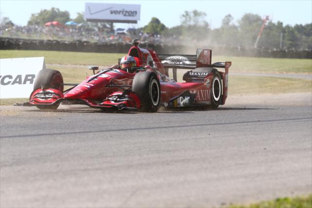 Graham Rahal rolls down the backstretch during the final warmup for the Honda Indy 200 at Mid-Ohio -- Photo by: Bret Kelley