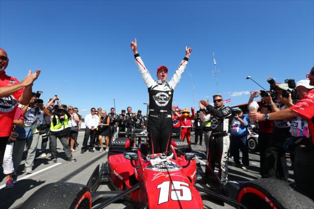 Graham Rahal wins the Honda Indy 200 at Mid-Ohio -- Photo by: Bret Kelley