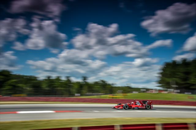Graham Rahal enters Turn 1 during the Honda Indy 200 at Mid-Ohio -- Photo by: Chris Owens
