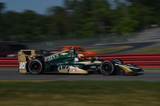 Spencer Pigot on course during the team test at Mid-Ohio Sports Car Course -- Photo by: Chris Owens