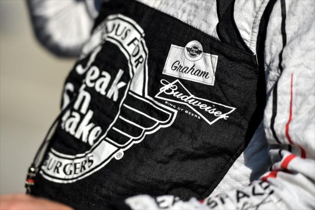 The firesuit of Graham Rahal during the team test at the Mid-Ohio Sports Car Course -- Photo by: Chris Owens