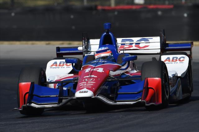Takuma Sato on course during the team test at the Mid-Ohio Sports Car Course -- Photo by: Chris Owens