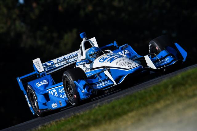 Simon Pagenaud on course during the team test at the Mid-Ohio Sports Car Course -- Photo by: Chris Owens