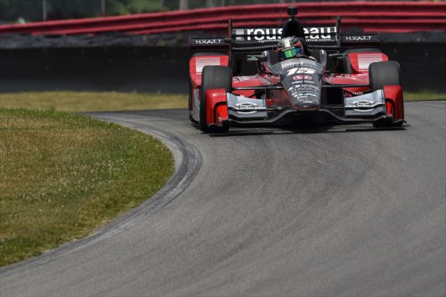 Graham Rahal on course during the team test at the Mid-Ohio Sports Car Course -- Photo by: Chris Owens