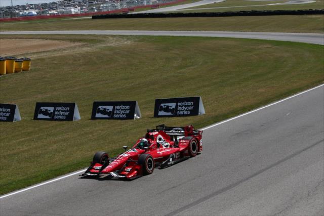 Graham Rahal streams down the backstretch during the Honda Indy 200 at Mid-Ohio -- Photo by: Bret Kelley