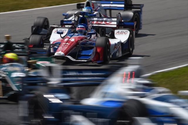 Takuma Sato chases down the field into Turn 5 during the Honda Indy 200 at Mid-Ohio -- Photo by: Chris Owens