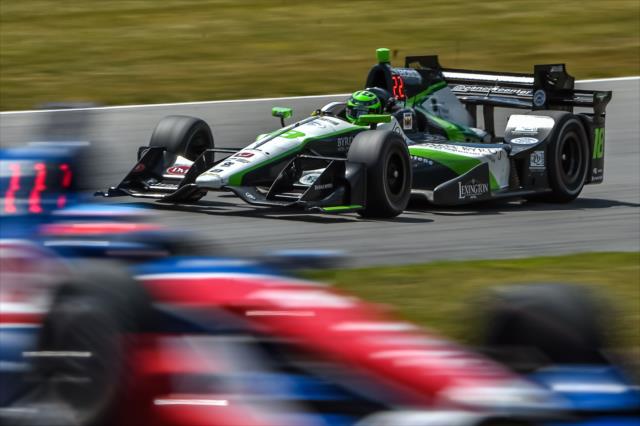 Conor Daly chases down the field into Turn 5 during the Honda Indy 200 at Mid-Ohio -- Photo by: Chris Owens