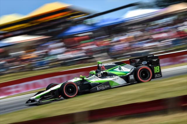 Conor Daly exits Turn 5 during the Honda Indy 200 at Mid-Ohio -- Photo by: Chris Owens