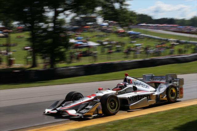 Will Power races toward Turn 7 during the Honda Indy 200 at Mid-Ohio -- Photo by: Joe Skibinski