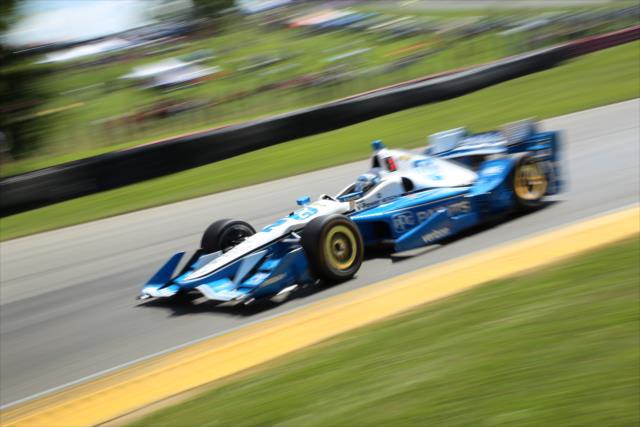 Josef Newgarden races up the Turn 5 hill during the Honda Indy 200 at Mid-Ohio -- Photo by: Matt Fraver