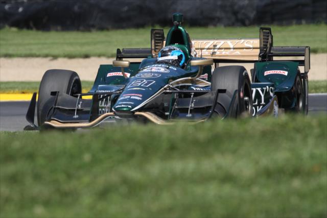 JR Hildebrand on course during the Honda Indy 200 at Mid-Ohio -- Photo by: Matt Fraver