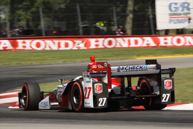 Marco Andretti sails into Turn 6 during the Honda Indy 200 at Mid-Ohio -- Photo by: Matt Fraver