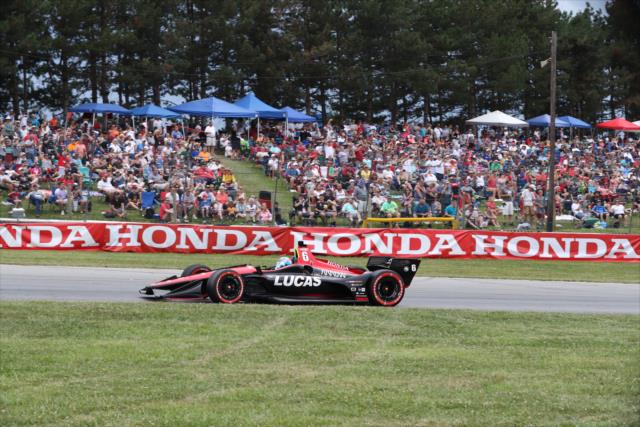 Robert Wickens sets up for Turn 5 during the Honda Indy 200 at Mid-Ohio -- Photo by: Chris Jones