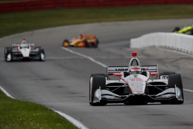 Will Power soars down the frontstretch during the Honda Indy 200 at Mid-Ohio -- Photo by: Joe Skibinski