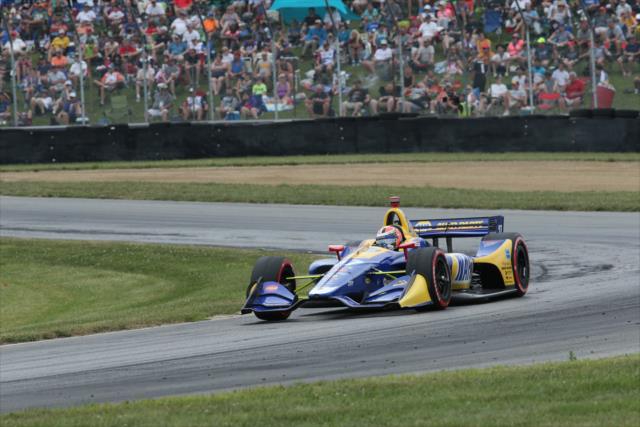 Alexander Rossi sails through the exit of the Keyhole Turn (Turn 2) during the Honda Indy 200 at Mid-Ohio -- Photo by: Matt Fraver