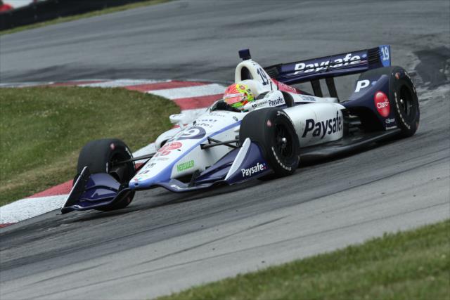 Pietro Fittipaldi races through the Keyhole Turn (Turn 2) during the Honda Indy 200 at Mid-Ohio -- Photo by: Matt Fraver