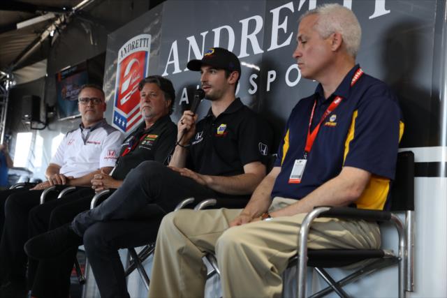 Alexander Rossi - Andretti Autosport Press Conference -- Photo by: Chris Jones