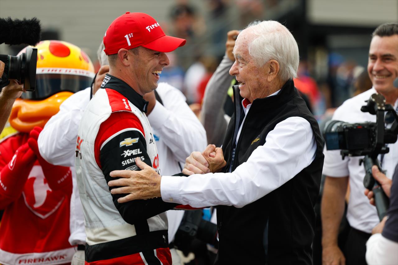 Scott McLaughlin and Roger Penske - Honda Indy 200 at Mid-Ohio - By: Joe Skibinski -- Photo by: Joe Skibinski