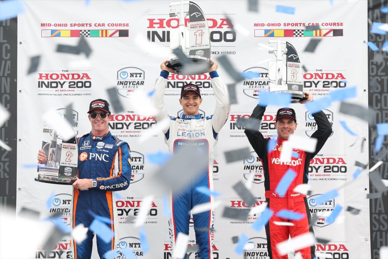 Scott Dixon, Alex Palou, Will Power - Honda Indy 200 at Mid-Ohio - By: Chris Owens -- Photo by: Chris Owens