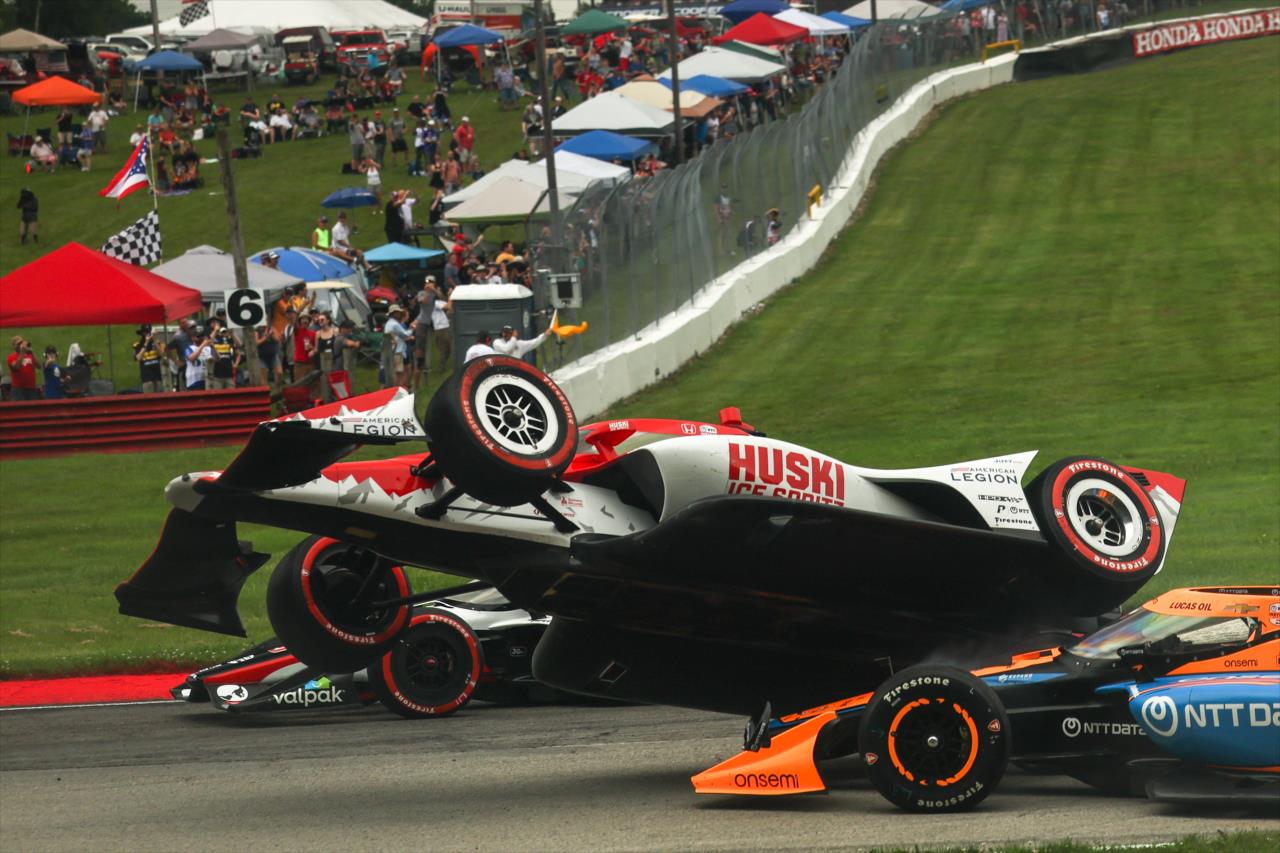 Marcus Ericsson and Felix Rosenqvist - Honda Indy 200 at Mid-Ohio - By: Chris Owens -- Photo by: Chris Owens