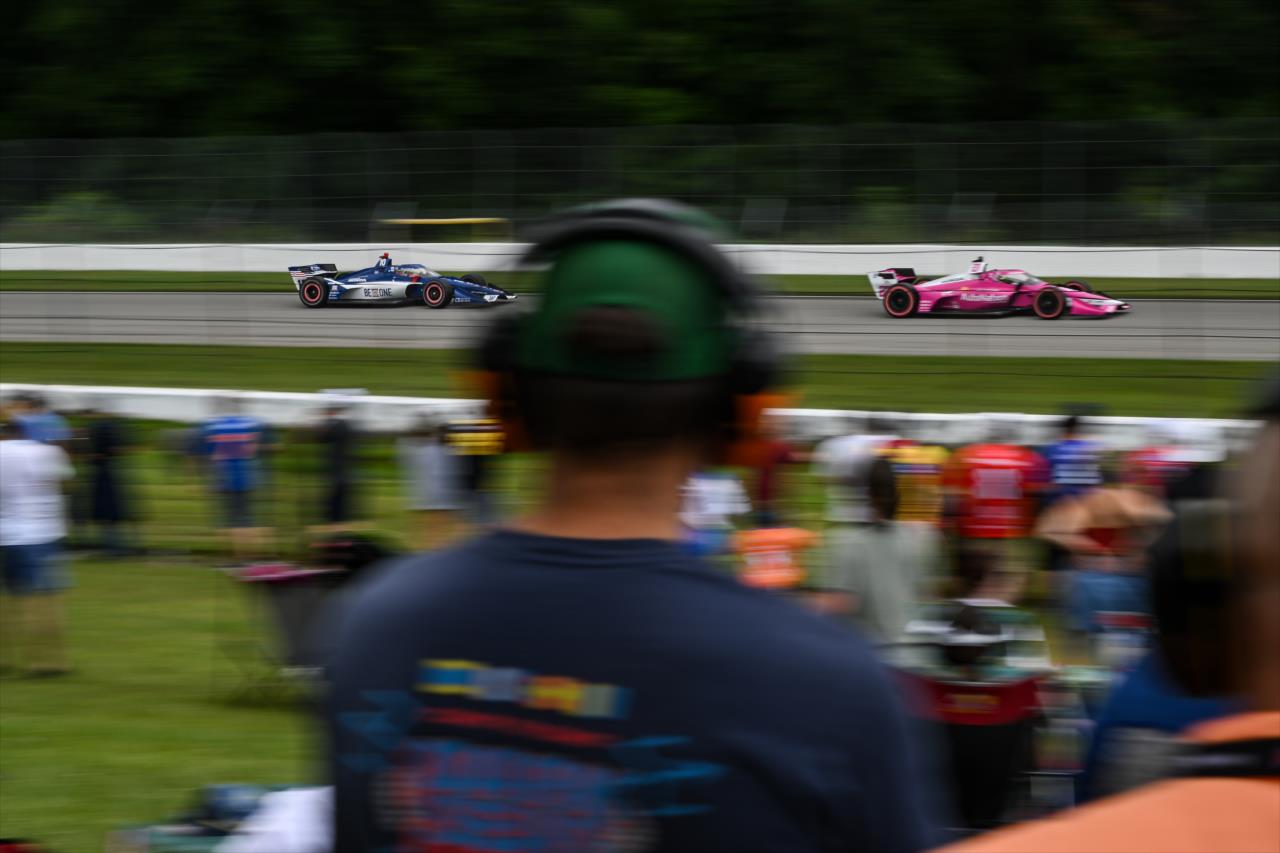 Kyle Kirkwood and Alex Palou - Honda Indy 200 at Mid-Ohio - By: James Black -- Photo by: James  Black