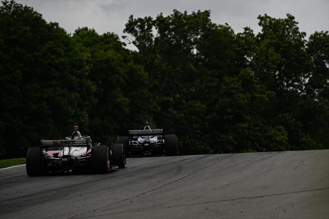Graham Rahal and Scott McLaughlin - Honda Indy 200 at Mid-Ohio - By: James Black -- Photo by: James  Black