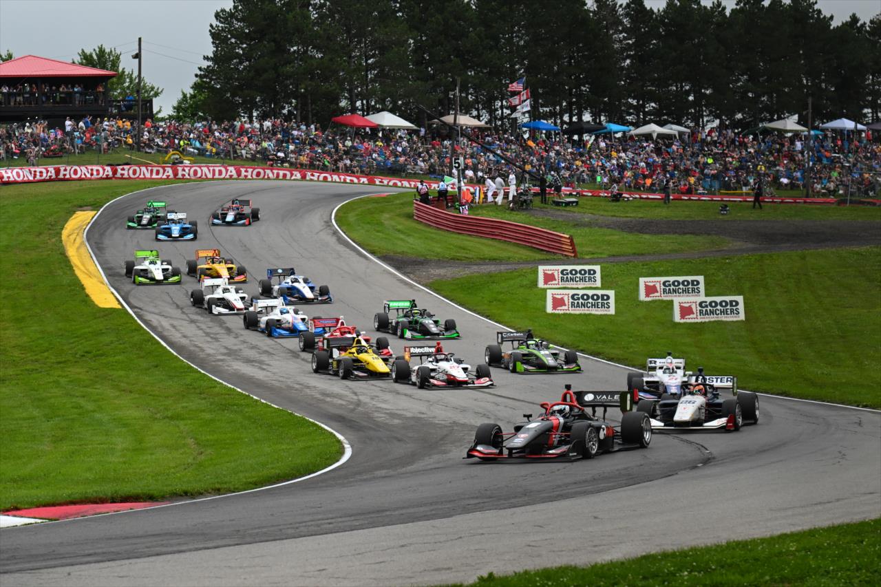 Start of the Indy NXT By Firestone Grand Prix at Mid-Ohio - By: James Black -- Photo by: James  Black