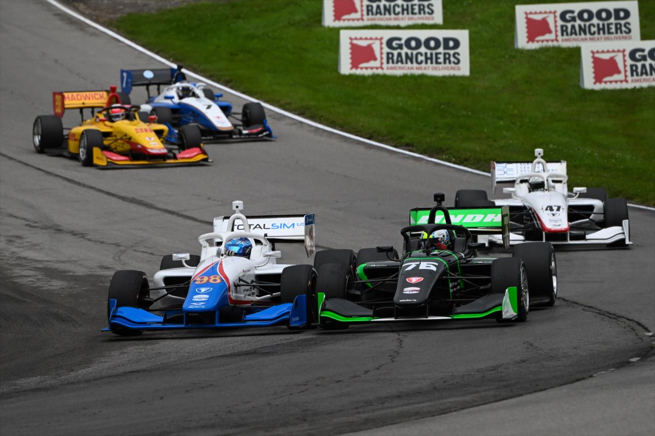 Jagger Jones and Rasmus Lindh - Indy NXT By Firestone Grand Prix at Mid-Ohio - By: James Black -- Photo by: James  Black