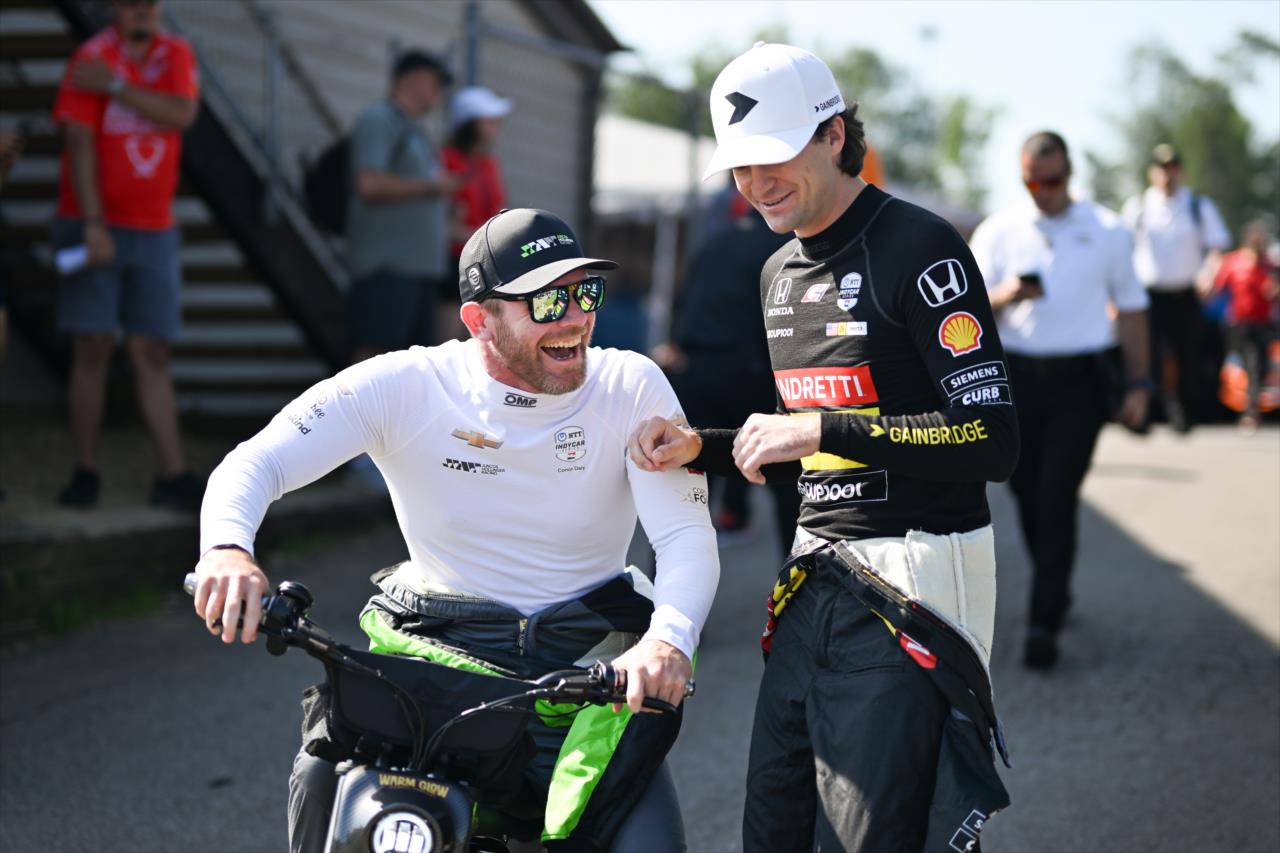Conor Daly and Colton Herta - Honda Indy 200 at Mid-Ohio - By: James Black -- Photo by: James  Black