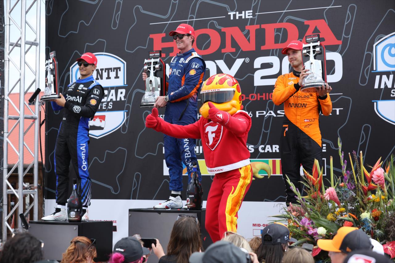 Alex Palou, Scott Dixon and Christian Lundgaard - Honda Indy 200 at Mid-Ohio - By: Matt Fraver -- Photo by: Matt Fraver