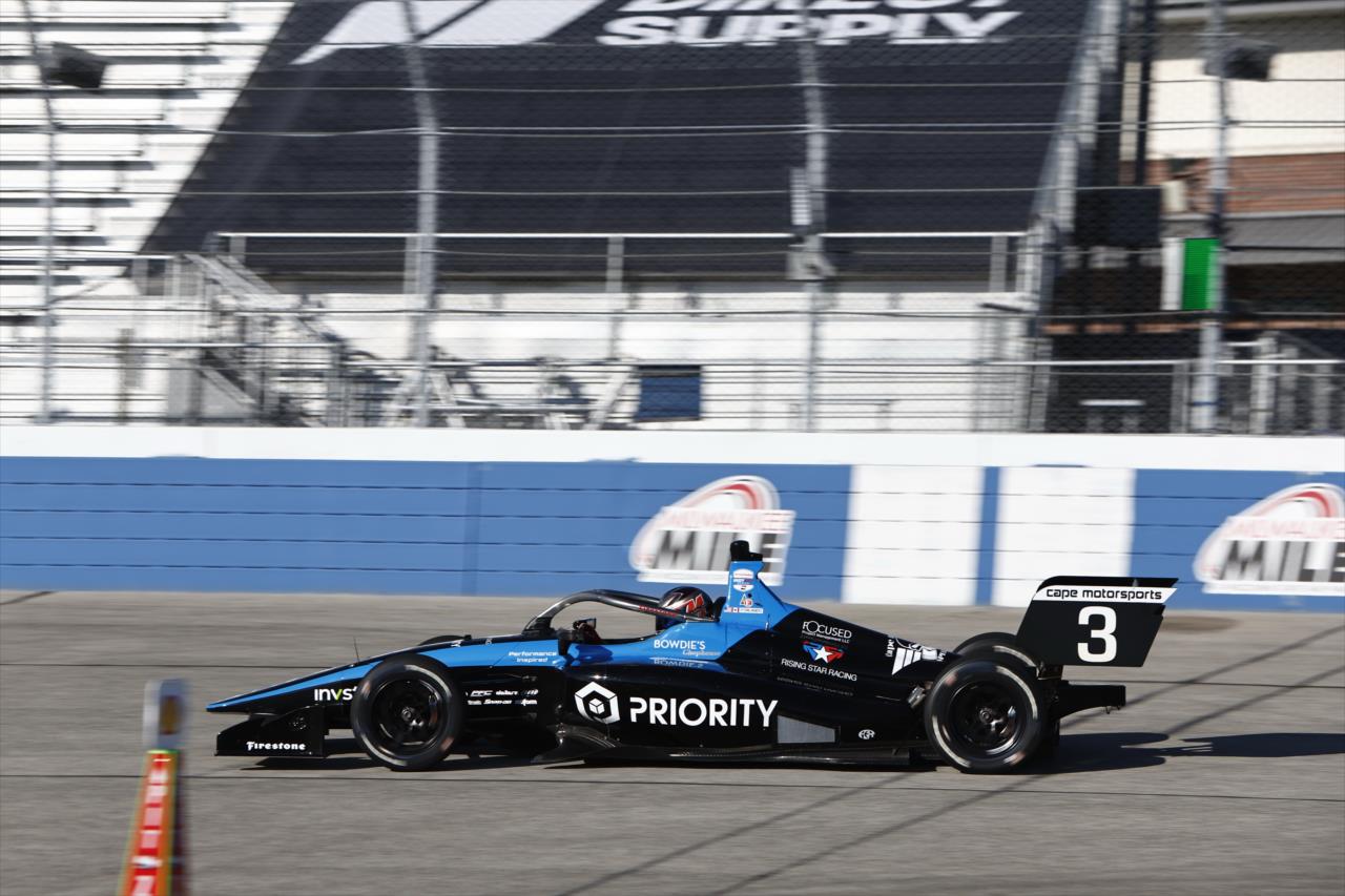 Michael D'Orlando - INDY NXT by Firestone at the Milwaukee Mile - By: Chris Jones -- Photo by: Chris Jones