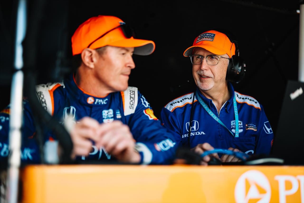 Scott Dixon with a crew member - Snap-On Milwaukee Mile 250 - By: Joe Skibinski -- Photo by: Joe Skibinski