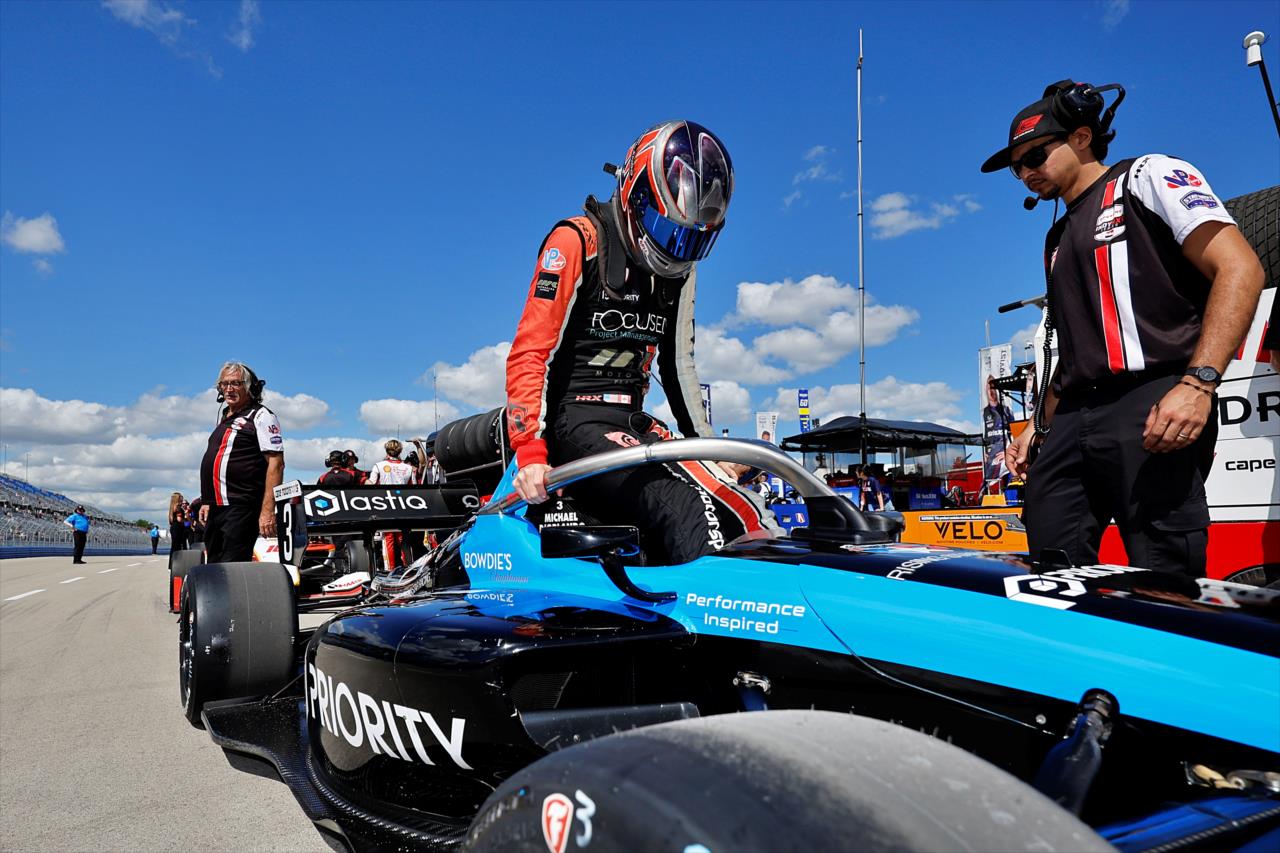 Michael D'Orlando - INDY NXT by Firestone at the Milwaukee Mile - By: Paul Hurley -- Photo by: Paul Hurley