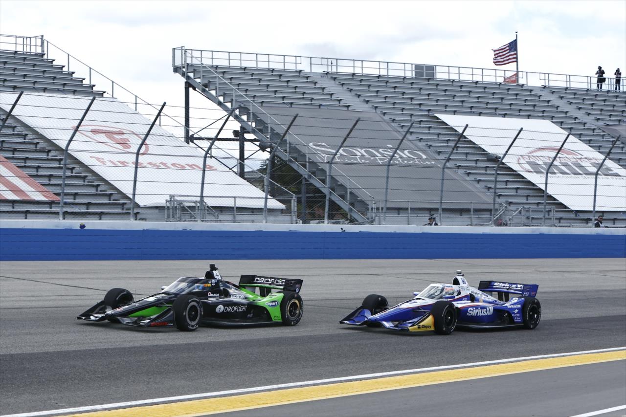 Louis Foster and Felix Rosenqvist - Snap-On Milwaukee Mile 250 - By: Chris Jones -- Photo by: Chris Jones