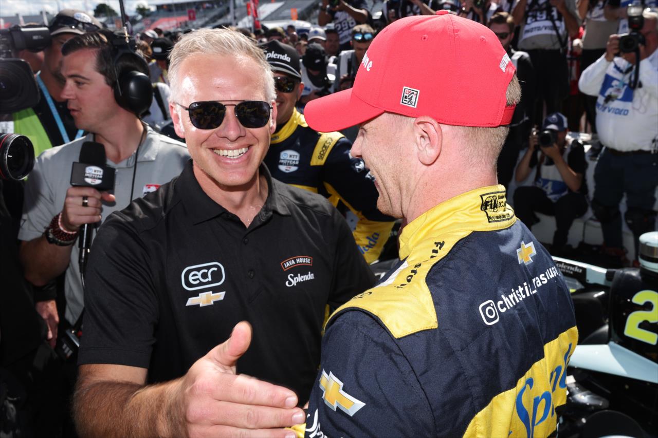 Ed Carpenter and Christian Rasmussen - Snap-On Milwaukee Mile 250 - By: Chris Owens -- Photo by: Chris Owens