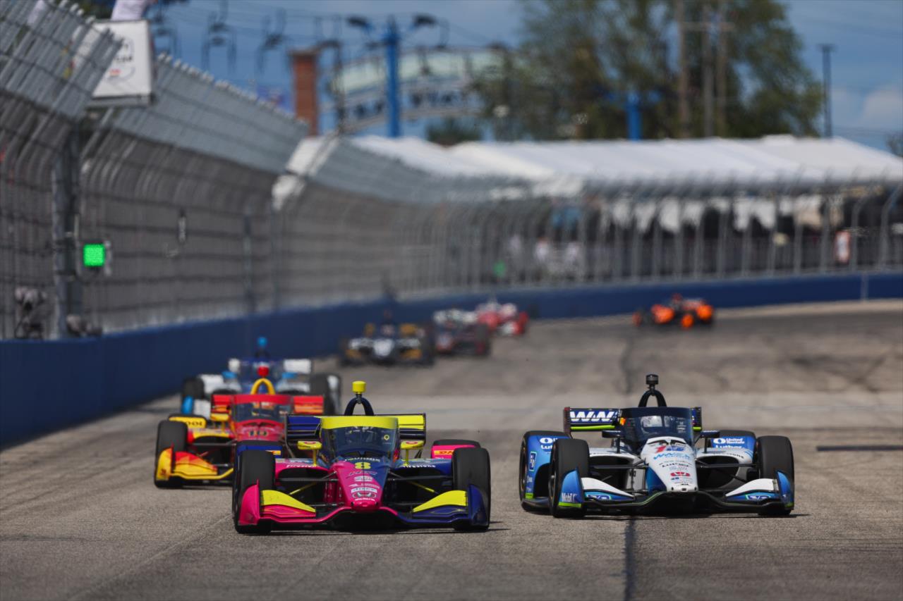 Kyffin Simpson and Graham Rahal - Snap-On Milwaukee Mile 250 - By: Joe Skibinski -- Photo by: Joe Skibinski