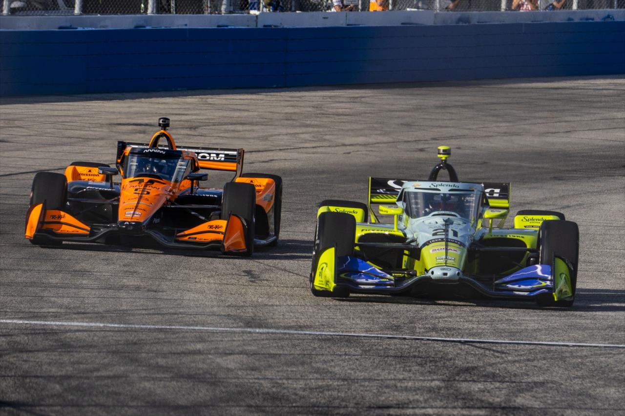 Pato O'Ward and Christian Rasmussen - Snap-On Makers and Fixers 250 at the Milwaukee Mile - By: Amber Pietz -- Photo by: Amber Pietz