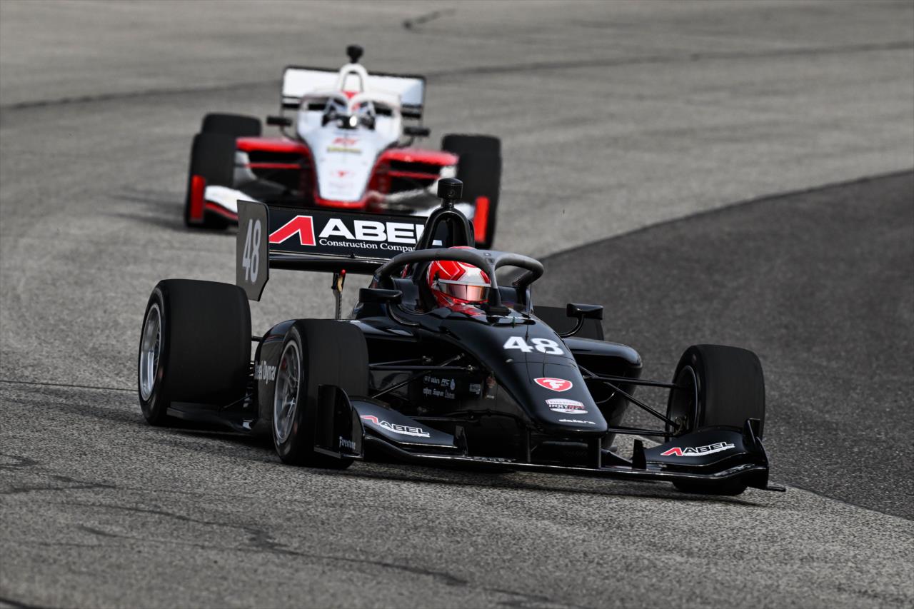 Jacob Abel - INDY NXT by Firestone at Milwaukee Mile - By: James Black -- Photo by: James  Black
