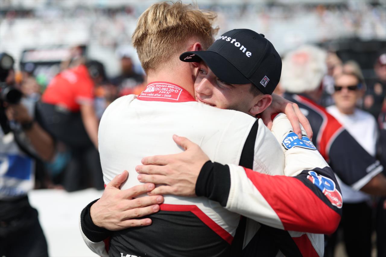 Max Garcia and Jacob Abel - INDY NXT by Firestone at Milwaukee Mile - By: Joe Skibinski -- Photo by: Joe Skibinski