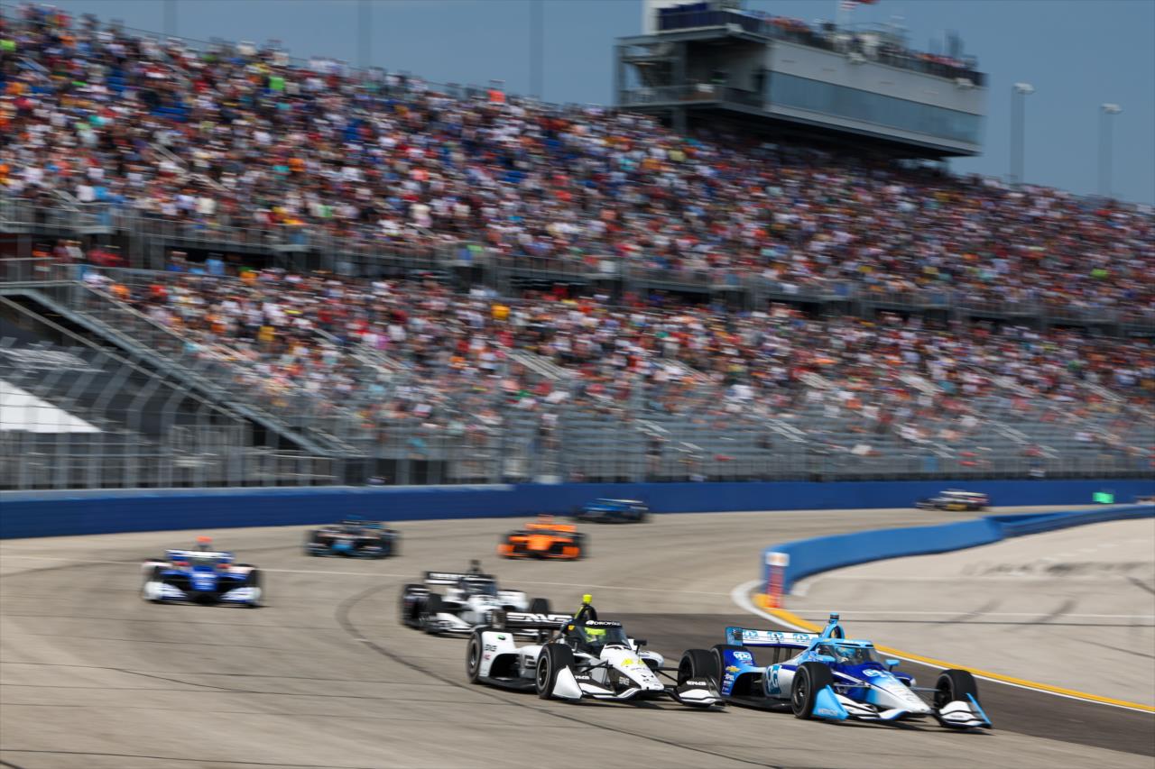 Mick Schumacher and Scott McLaughlin - Snap-On Makers and Fixers 250 and Snap-on Milwaukee Mile 250 at the Milwaukee Mile - By: Joe Skibinski -- Photo by: Joe Skibinski