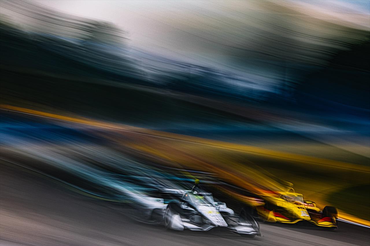 Mick Schumacher and Alex Palou - Snap-On Makers and Fixers 250 and Snap-on Milwaukee Mile 250 at the Milwaukee Mile - By: Joe Skibinski -- Photo by: Joe Skibinski
