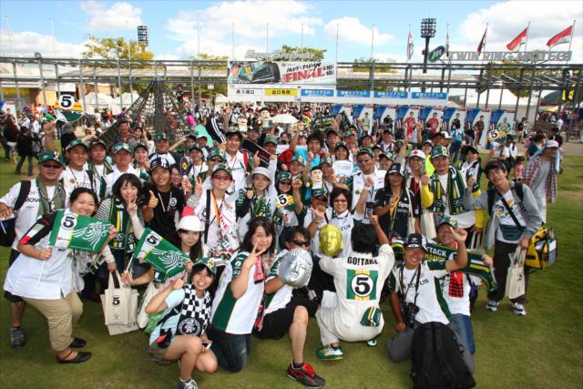 Lots of Takuma Sato fans in Japan -- Photo by: Chris Jones