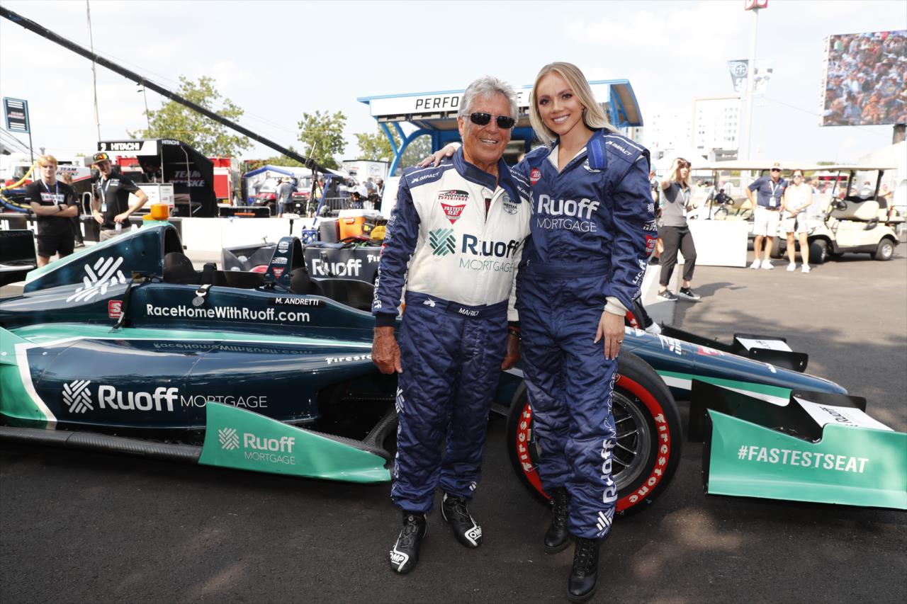 Mario Andretti and Danielle Bradbury - Big Machine Music City Grand Prix -- Photo by: Chris Jones