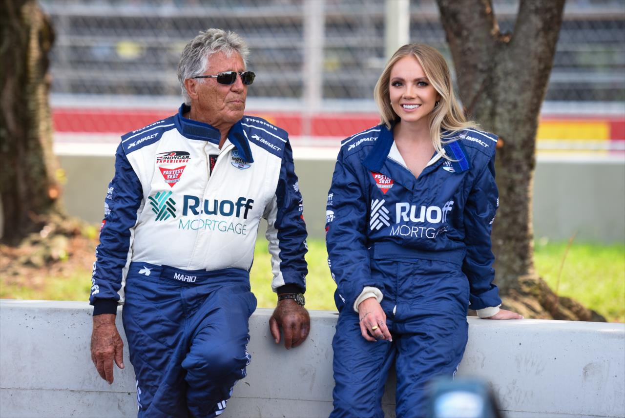 Mario Andretti and Danielle Bradbery - Big Machine Music City Grand Prix -- Photo by: James  Black