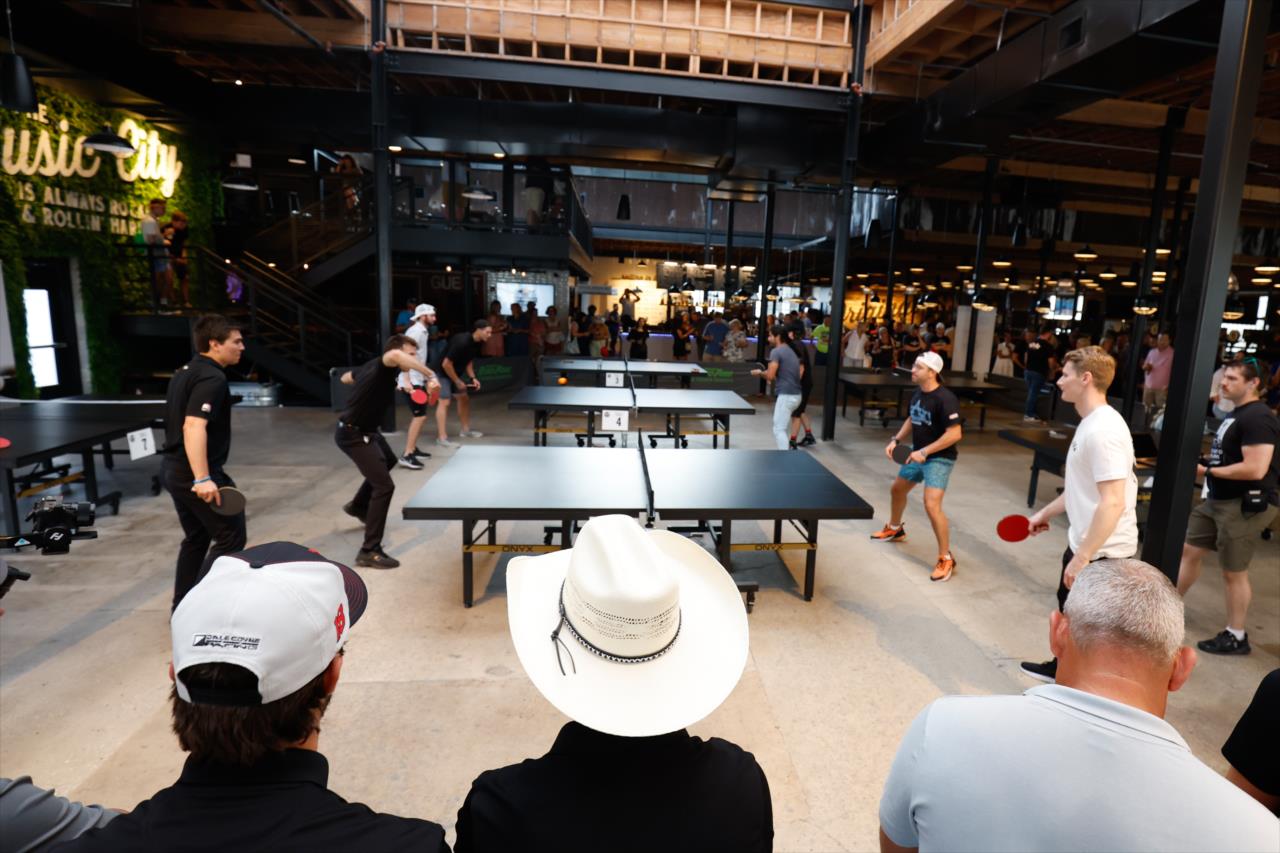 Josef Newgarden's Celebrity Ping Pong Challenge - By: Joe Skibinski -- Photo by: Joe Skibinski