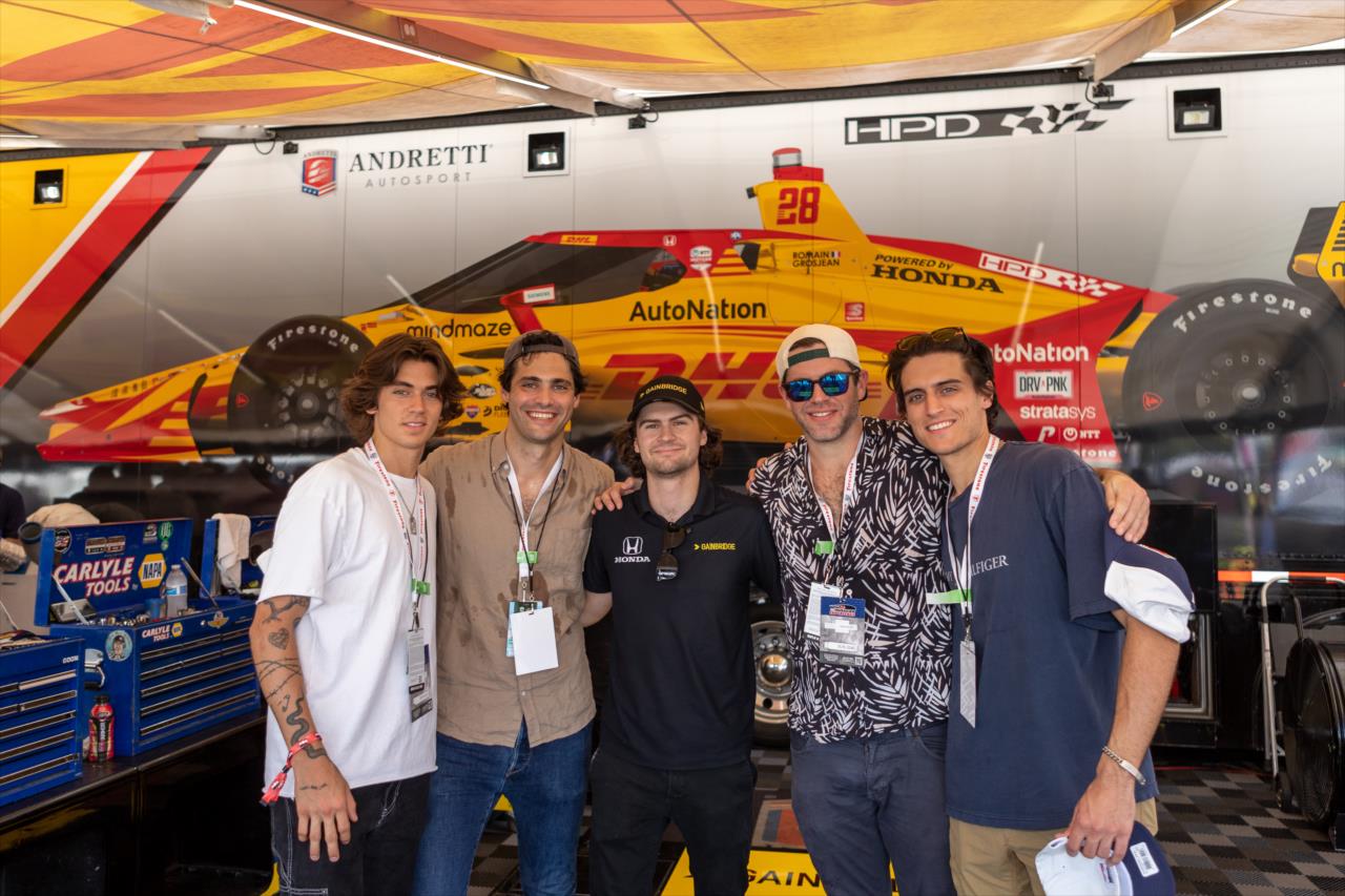 Colton Herta with Matthew Daddario and guests - Big Machine Music City Grand Prix - By: Travis Hinkle -- Photo by: Travis Hinkle